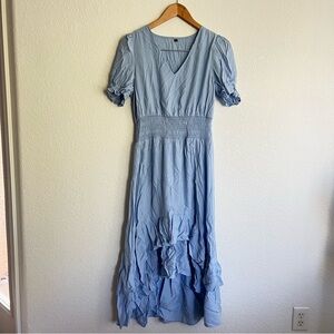 High-Low Short Sleeve Dress